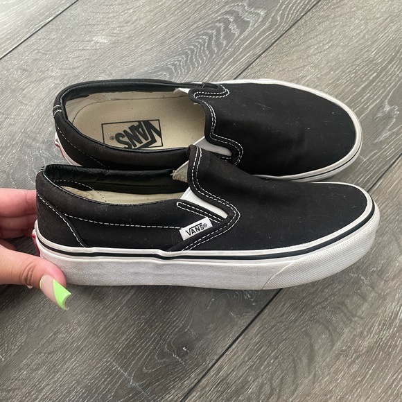 Vans Shoes - Black slip on vans